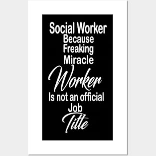 Social Worker Posters and Art